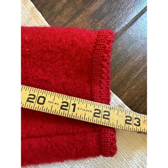 Vintage The Eagles Eye 100% Wool Cardigan Coat Sweater Red Buttons Christmas Sz8 - Picture 4 of 9